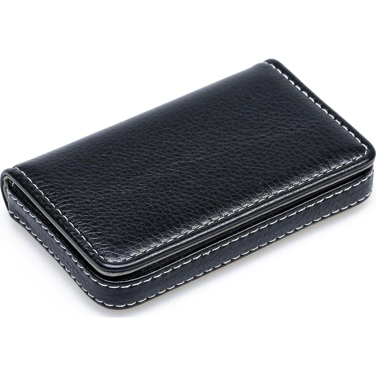 RFID Blocking Wallet - Minimalist Leather Business Credit Card Holder - Black,