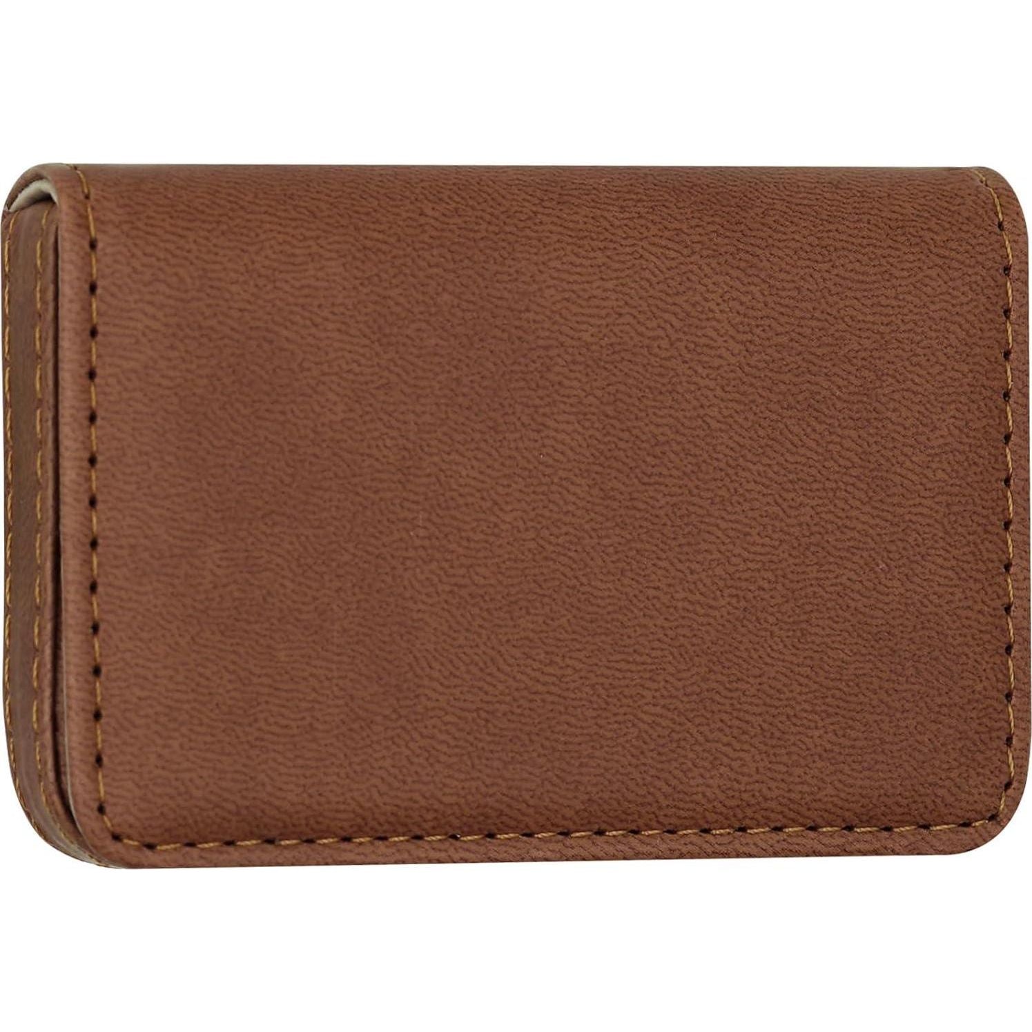 RFID Blocking Wallet - Minimalist Leather Business Credit Card Holder (A52-20),