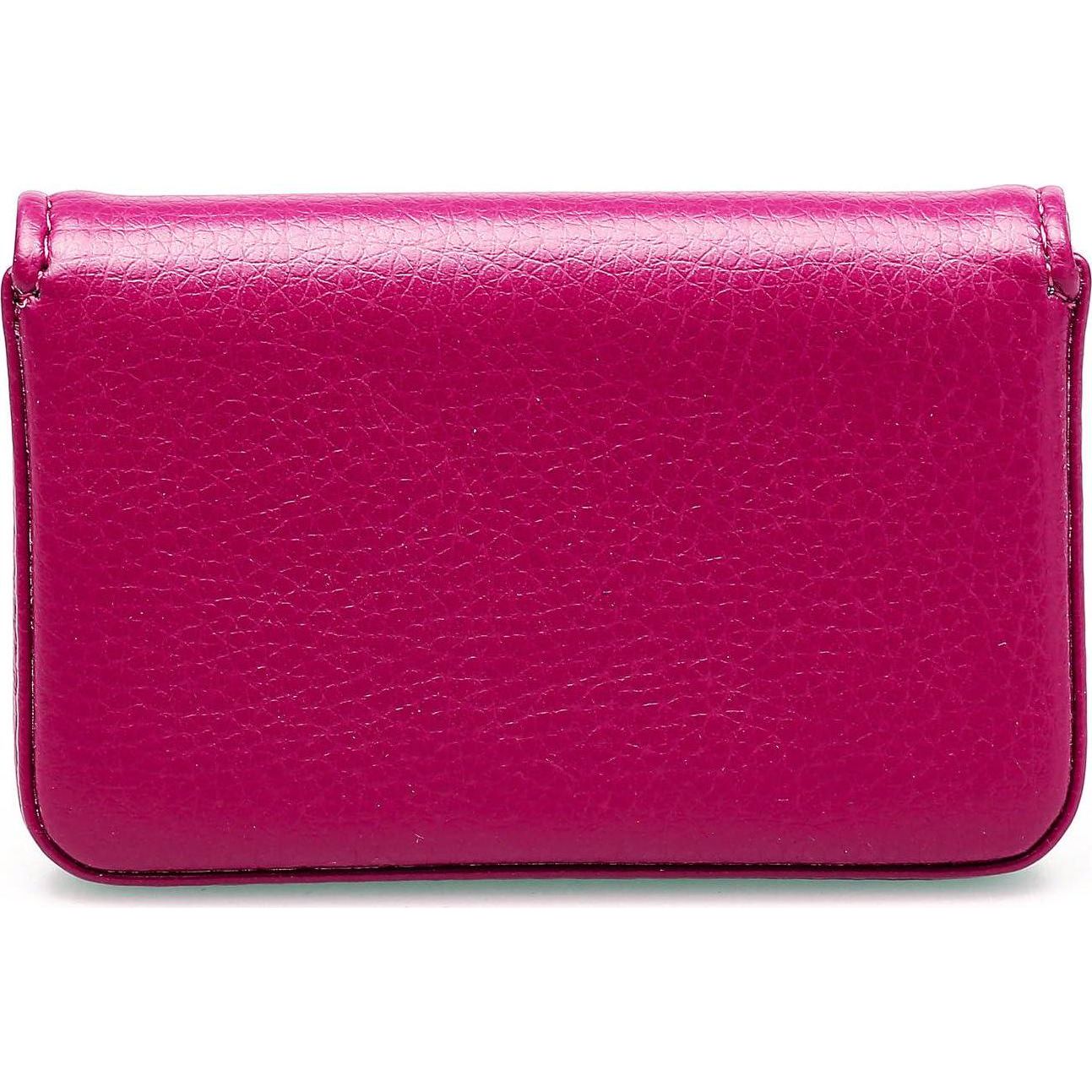 RFID Blocking Wallet - Minimalist Leather Business Credit Card Holder - Rose,