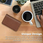 RFID Blocking Wallet - Minimalist Leather Business Credit Card Holder (A52-20),