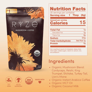 RYZE Mushroom Coffee Powder 180g
