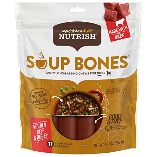 Rachael Ray Nutrish Soup Bones Dog Treats Beef and Barley Flavor 11 Soft Chews Long Lasting