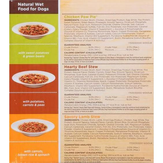 Nutrish Dish Rachael Ray Dog Food Calories Rachael Ray Nutrish Wet