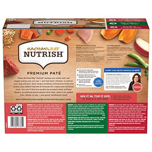 Rachael Ray Nutrish Wet Dog Food Variety Pack 12 Cans 13 oz Each Chicken Beef Gentle Digestion Natural with Vitamins