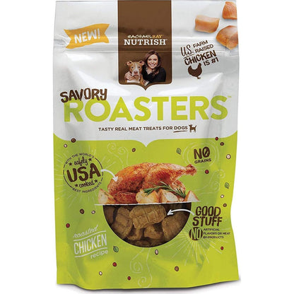 Rachael Ray Nutrish Savory Roasters Dog Treats, Chicken Recipe, Grain-Free, 12 oz Bag