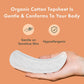 Rael Organic Cotton Panty Liners, Long, Light Absorbency, Unscented, Chlorine-Free, 80 Count