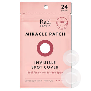 Rael Rael Pimple Patches, Miracle Invisible Spot Cover - Hydrocolloid Acne Patch, Treatment For Breakouts, Absorbs Zits And Blemish, Korean Skin Care, 2 Sizes (24 Count)
