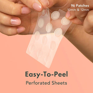 Rael Rael Pimple Patches, Miracle Invisible Spot Cover - Hydrocolloid Acne Patch, Treatment For Breakouts, Absorbs Zits And Blemish, Korean Skin Care, 2 Sizes (96 Count)