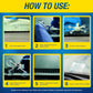 Rain-X 600001 Windshield Repair Kit - Quick And Easy Durable Resin Based Kit For Chips And Cracks, Good For Round Damage Below 1 In Diameter And Cracks Smaller Than 12 In Length, BLUE,YELLOW,