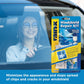 Rain-X 600001 Windshield Repair Kit - Quick And Easy Durable Resin Based Kit For Chips And Cracks, Good For Round Damage Below 1 In Diameter And Cracks Smaller Than 12 In Length, BLUE,YELLOW,