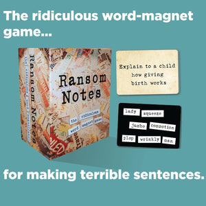 Ransom Notes Party Game Magnetic Word Tiles for Adults and Teens 3+ Players