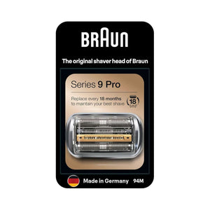 Braun Series 9 Pro 94m Silver Electric Shaver Head For Men