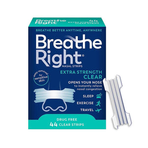 Breathe Right Extra Strength Clear Nasal Strips 44 Count