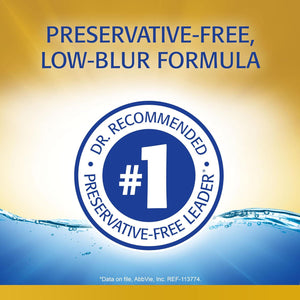 Refresh Refresh Optive MEGA-3 Lubricant Eye Drops Preservative-Free Artificial Tears, 0.01 Fl Oz (0.4 ML), 30 Single-Use Containers