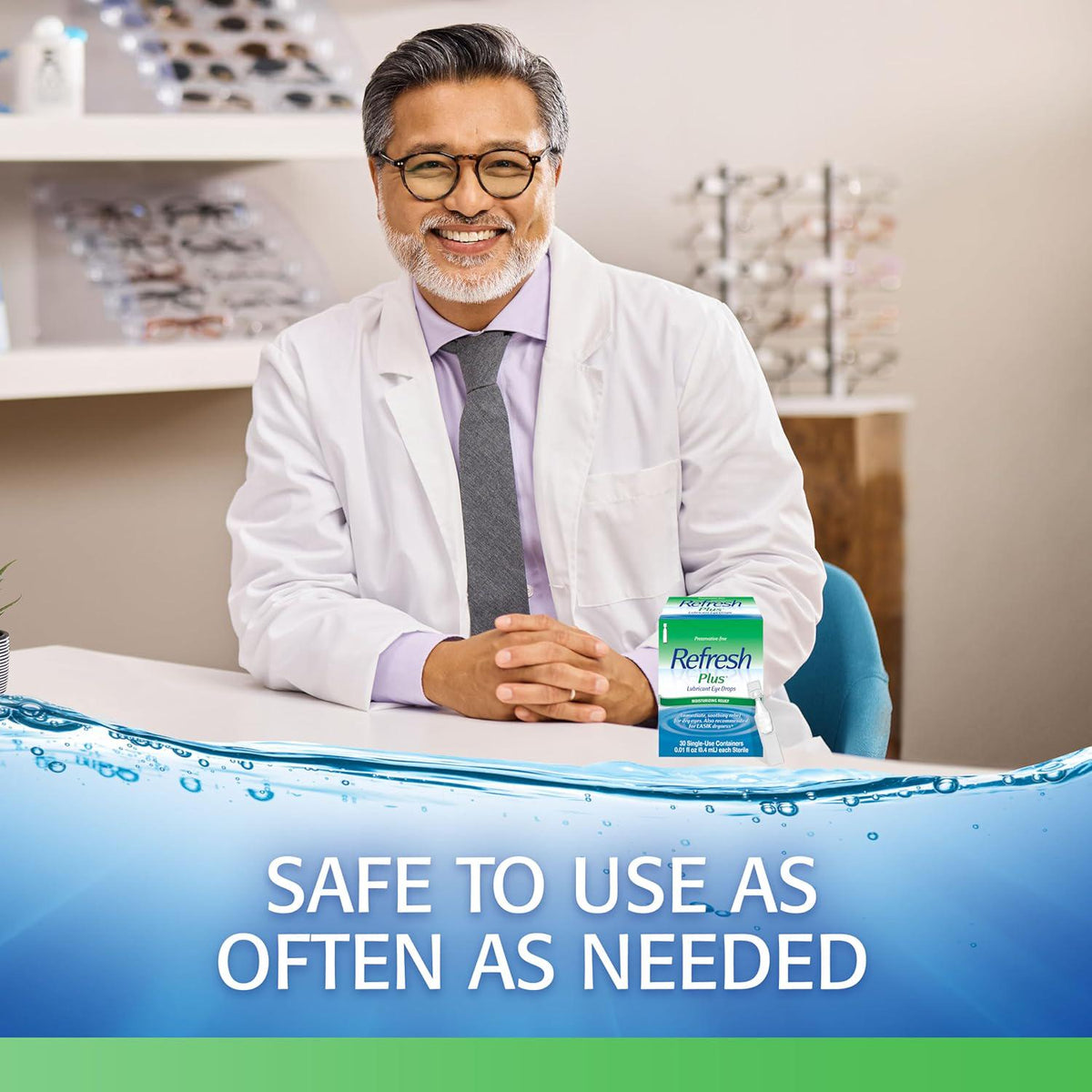 Refresh Refresh Plus Lubricant Eye Drops, Preservative Free, Single Use Containers, 30 Count