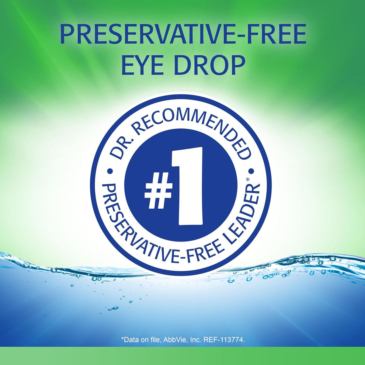 Refresh Tears PF, Preservative-Free Artificial Tears, Lubricant Eye Drops, 033 fl oz (10 ml)