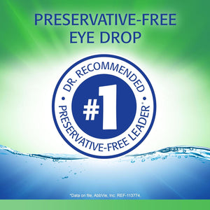 Refresh Tears PF, Preservative-Free Artificial Tears, Lubricant Eye Drops, 033 fl oz (10 ml)