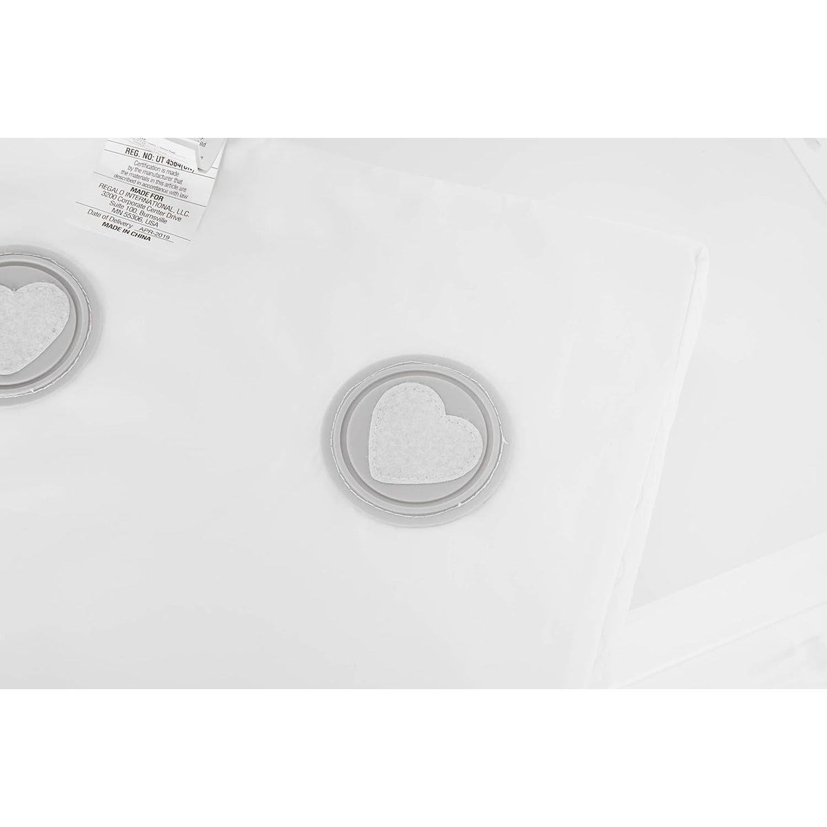Regalo Baby Basics Infant Changing Pad With Patented Easy-Grip System Secure, Easy Attach And Detach, White, 31x16x4 Inches,