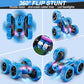 Remote Control Car for Kids Ages 6 12 RC 4WD Stunt Car with LED Lights USB C Batteries Blue