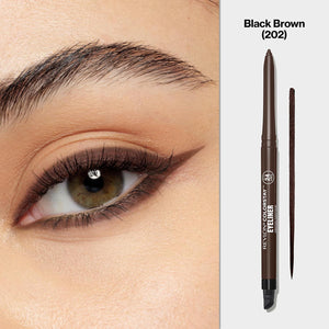 REVLON Revlon ColorStay Pencil Eyeliner With Built-in Sharpener, Waterproof, Smudgeproof, Longwearing Eye Makeup With Ultra-Fine Tip, Black Brown, 0.01 Oz