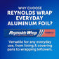 Reynolds Reynolds Wrap Everyday Strength Aluminum Foil Roll, Freezer Safe And Grill Safe, Great For Foil Packets And Home Cooking, 12 Inches Wide, 100 Total Sq. Ft.