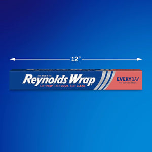 Reynolds Reynolds Wrap Everyday Strength Aluminum Foil Roll, Freezer Safe And Grill Safe, Great For Foil Packets And Home Cooking, 12 Inches Wide, 100 Total Sq. Ft.