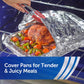 Reynolds Wrap Heavy Duty Aluminum Foil, 12in x 50ft Roll, Strong & Durable, Easy Open & Close Tab
