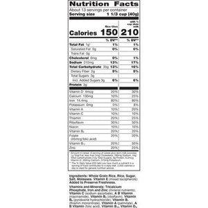 Chex Rice Chex Gluten-Free Breakfast Cereal, Made with Whole Grain, Family Size, 18 oz
