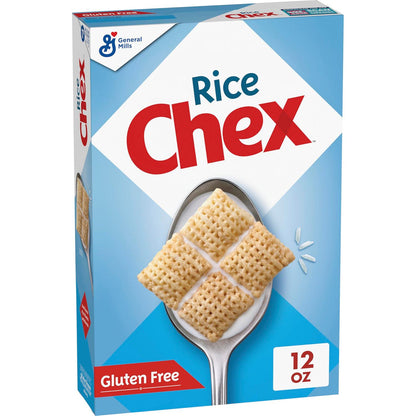 Chex Rice Chex Gluten-Free Breakfast Cereal, 12oz, Perfect for Homemade Chex Mix