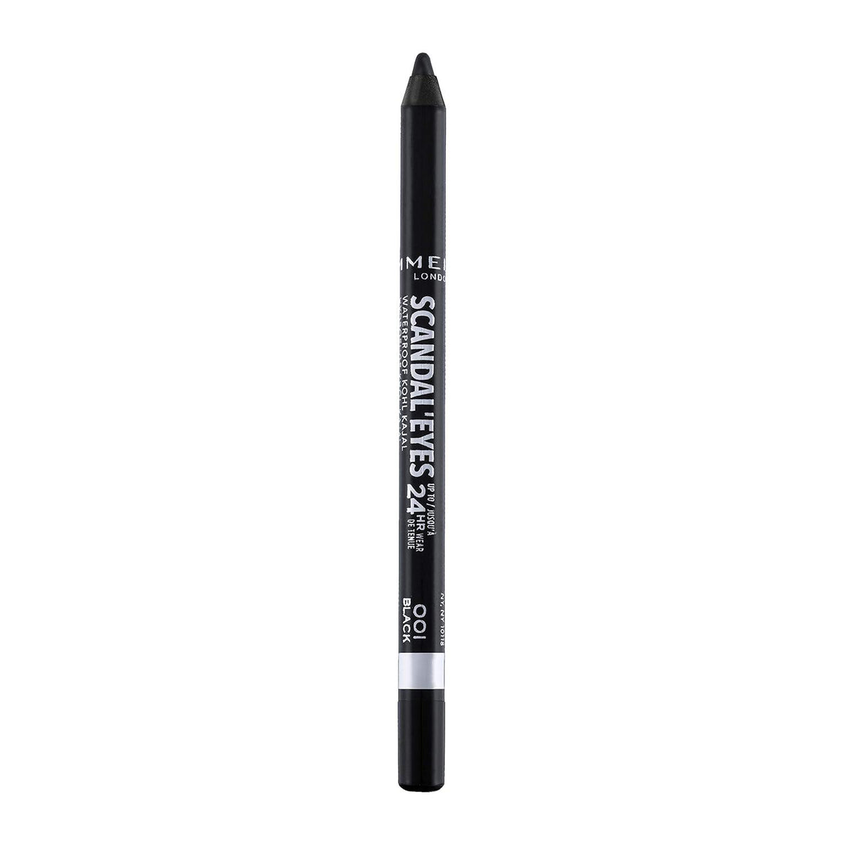 Rimmel London Scandaleyes Waterproof Gel Pencil Eyeliner, Long-Wearing, Ultra-Smooth, Smudge-Proof, 001, Black, 0.04oz,