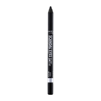 Rimmel London Scandaleyes Waterproof Gel Pencil Eyeliner, Long-Wearing, Ultra-Smooth, Smudge-Proof, 001, Black, 0.04oz,