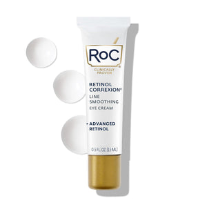 RoC RoC Retinol Correxion Under Eye Cream For Dark Circles And Puffiness, Daily Wrinkle Cream, Anti Aging Line Smoothing Skin Care Treatment For Women And Men, 0.5 Oz (Packaging May Vary)