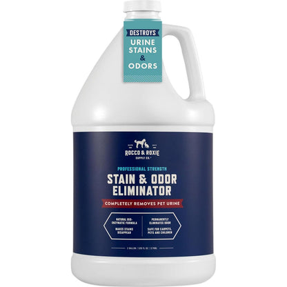 Rocco & Roxie Pet Odor & Stain Eliminator Spray, Enzyme Cleaner for Carpet, Cat & Dog Pee, 32 oz