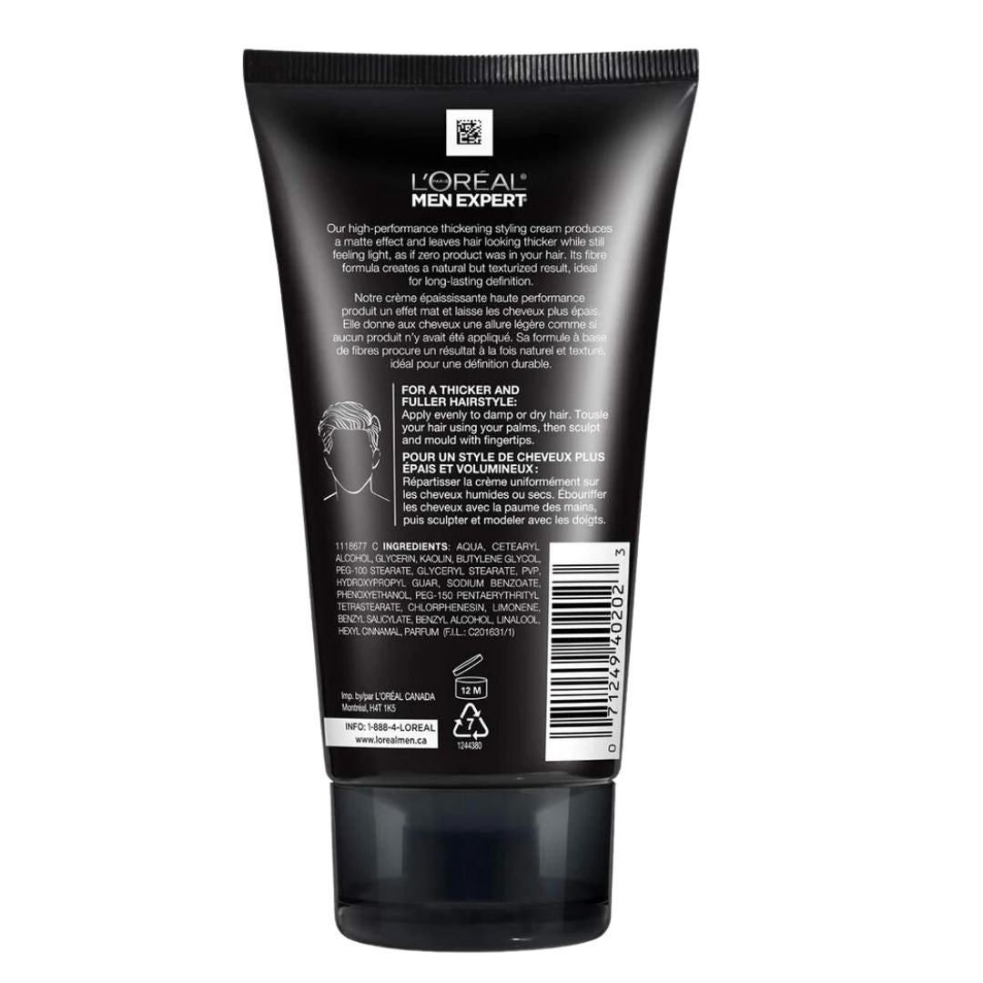 L'Oreal Paris Men Expert Thickening Cream Matte Finish 150ml,071249402023,