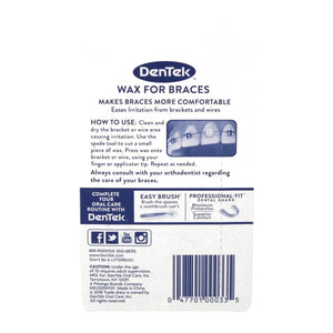 DenTek Fresh Mint Wax For Braces 2 Count,047701000335