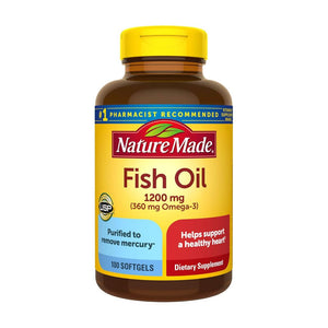 Nature Made Fish Oil 1200mg Omega-3 Softgels