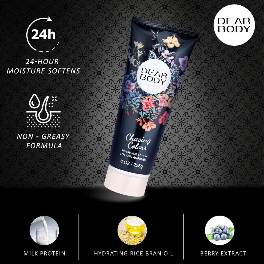 Dear Body Chasing Colors Fragrance Body Lotion 226g,5060315056494