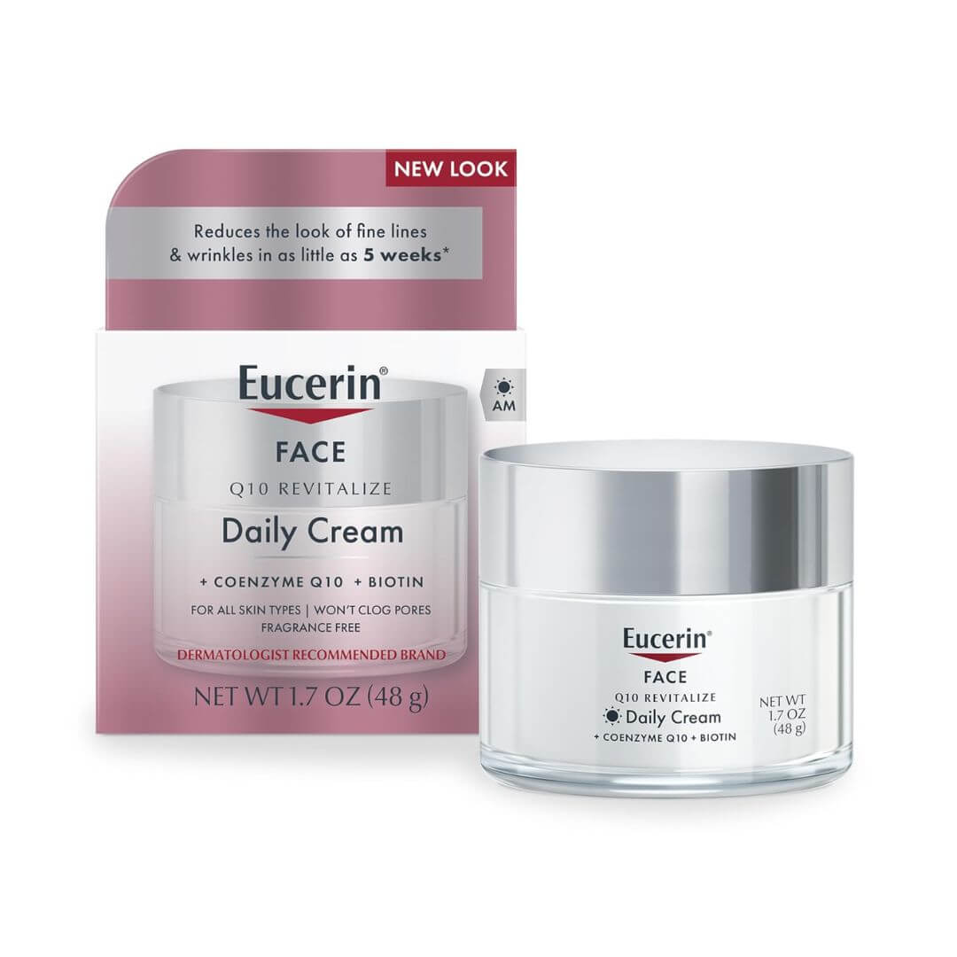 Eucerin Face Q10 Revitalize Coenzyme Q10 + Biotin Am Daily Cream 48g