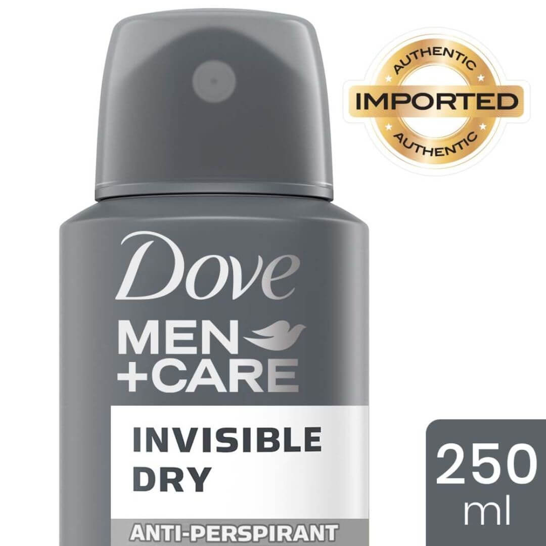 Dove Men +Care Invisible Dry Antiperspirant Spray 250ml,8711600533806