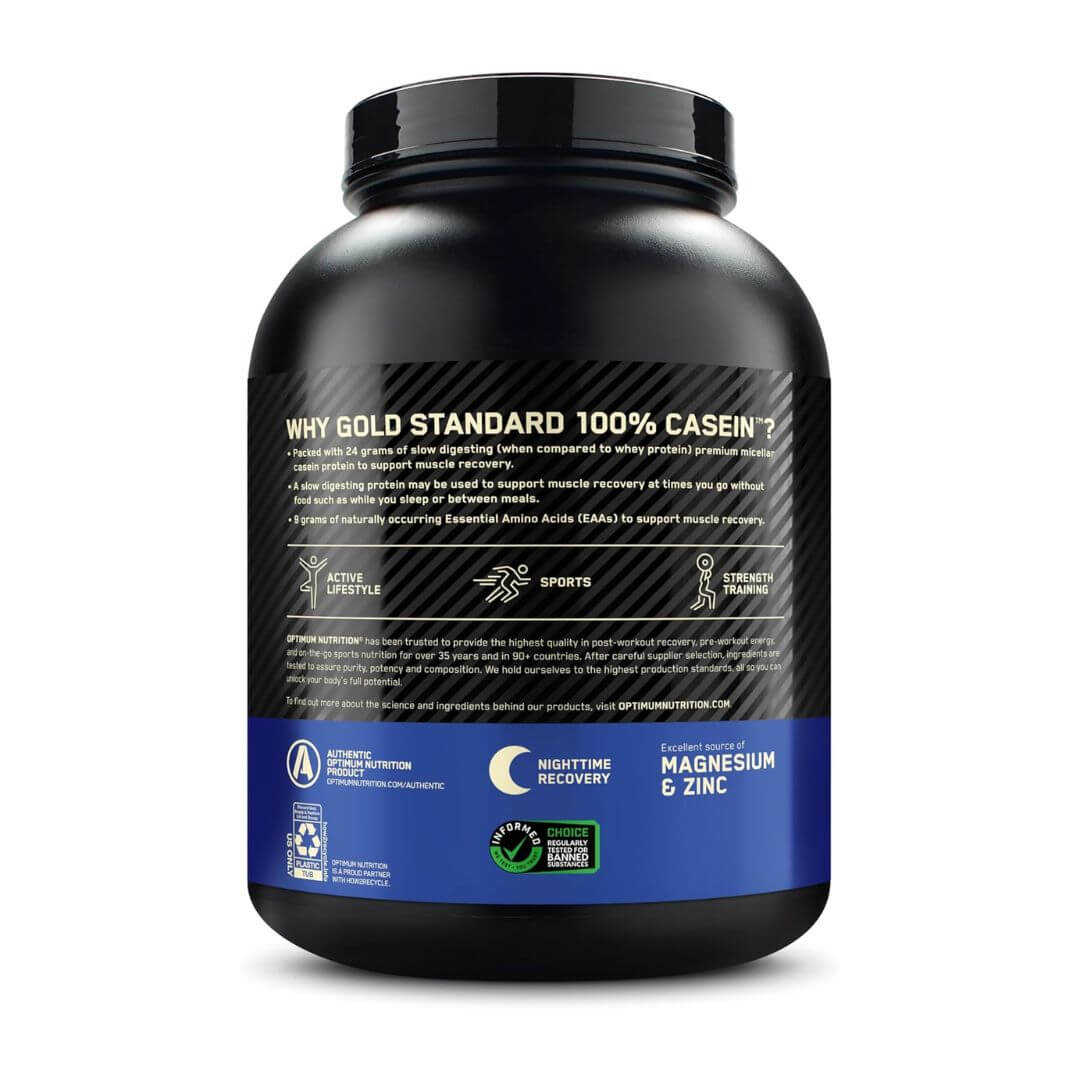 Optimum Nutrition Gold Standard 100% Casein Chocolate Supreme Flavor Protein Powder 1.8kg,748927024227