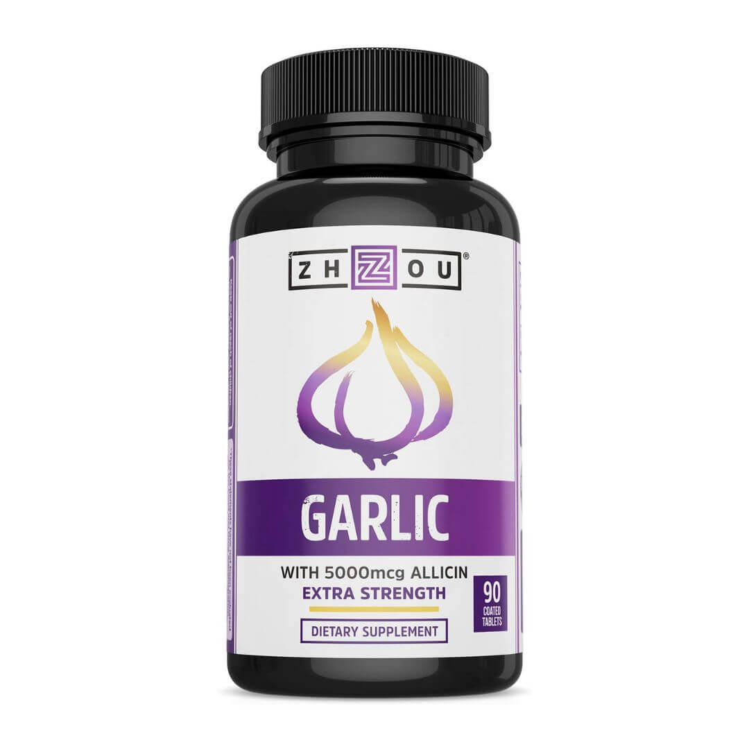 ZHOU Garlic 5000mcg Allicin Extra Strength 90 Coated Tablets,859805006126