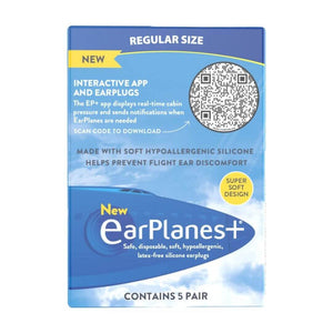 EarPlanes Regular Size Interactive App & Earplugs 5 Pair