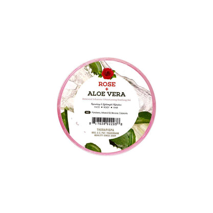 Kina Cosmetics Rose Aloe Vera Moisturizing Soothing Gel, 10.1 fl oz (300 ml), Ultra Hydrating & Cooling