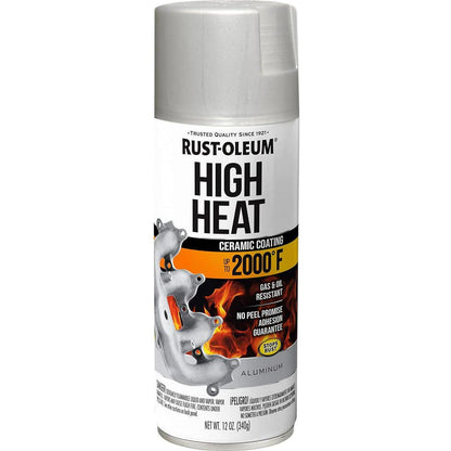 Rust-Oleum 248904 Automotive High Heat Spray Paint, 12 Ounce (Pack Of 1), Flat Aluminum,020066186302