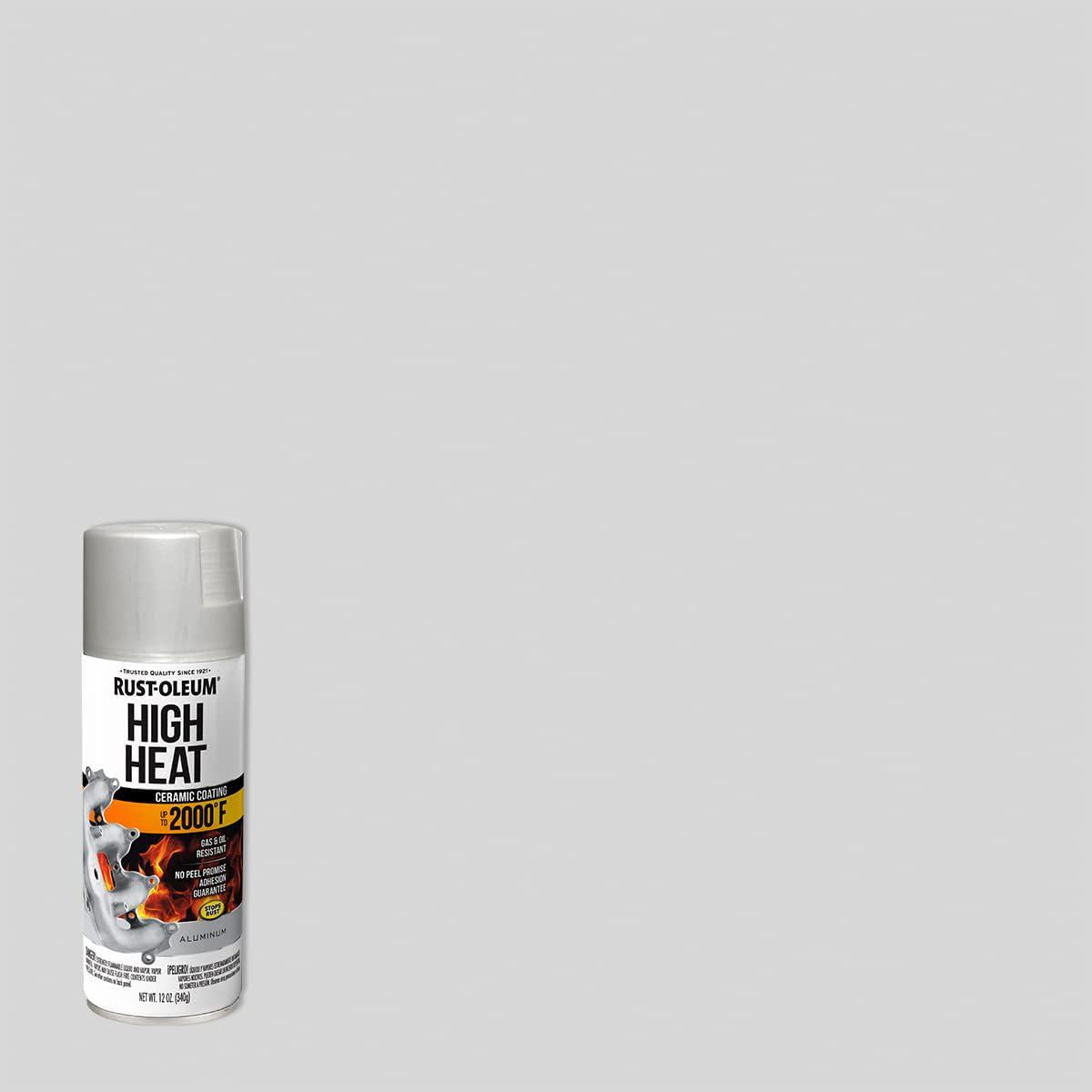 Rust-Oleum 248904 Automotive High Heat Spray Paint, 12 Ounce (Pack Of 1), Flat Aluminum,020066186302
