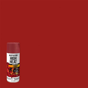 Rust-Oleum 248908 Automotive High Heat Spray Paint, 12 Ounce, Flat Red, 12 Ounce,020066186838
