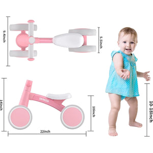 Sereed Baby Balance Bike for 1 Year Old, 4-Wheel Toddler Bike, First Ride On Toy, Birthday Gift 12–24 Months