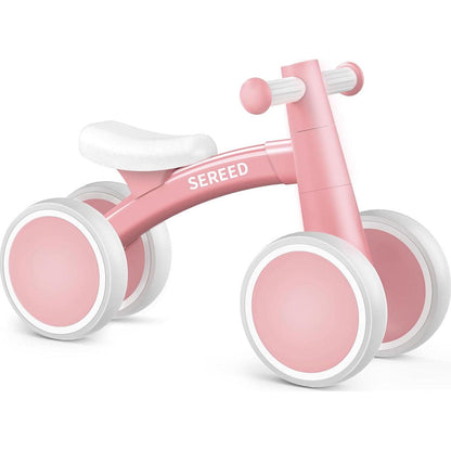 Sereed Baby Balance Bike for 1 Year Old, 4-Wheel Toddler Bike, First Ride On Toy, Birthday Gift 12–24 Months