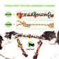 Sharlovy 9 Piece Dog Rope Chew Toy Set Durable Cotton Dental Toys for Medium Dogs and Large Breeds