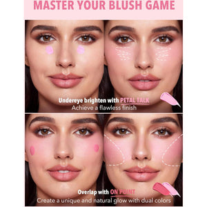 SHEGLAM Color Bloom Liquid Blush Makeup For Cheeks Matte Finish - Petal Talk,